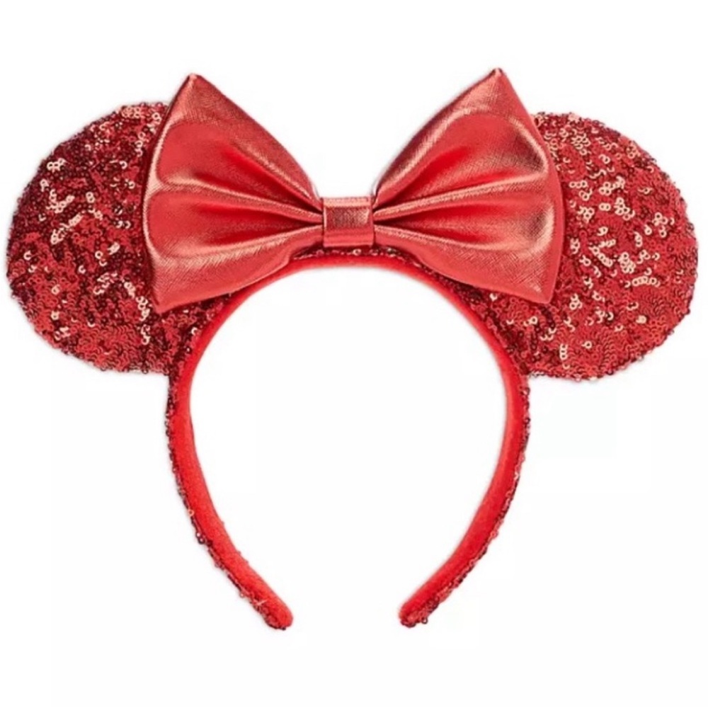Disney Parks Minnie Ears 2020 Red Sequins
